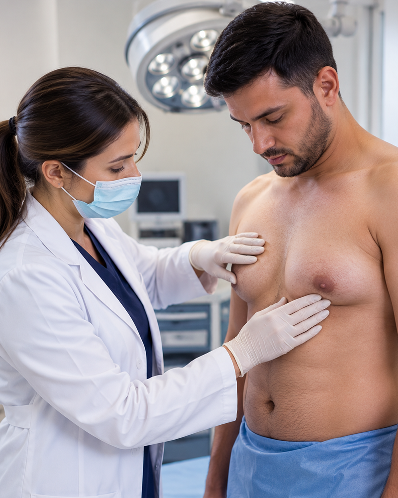 Pseudogynecomastia